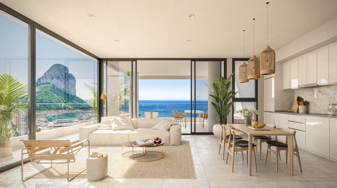 NEW BUILD LUXURY PENTHOUSES WITH THE SEA VIEWS IN CALPE