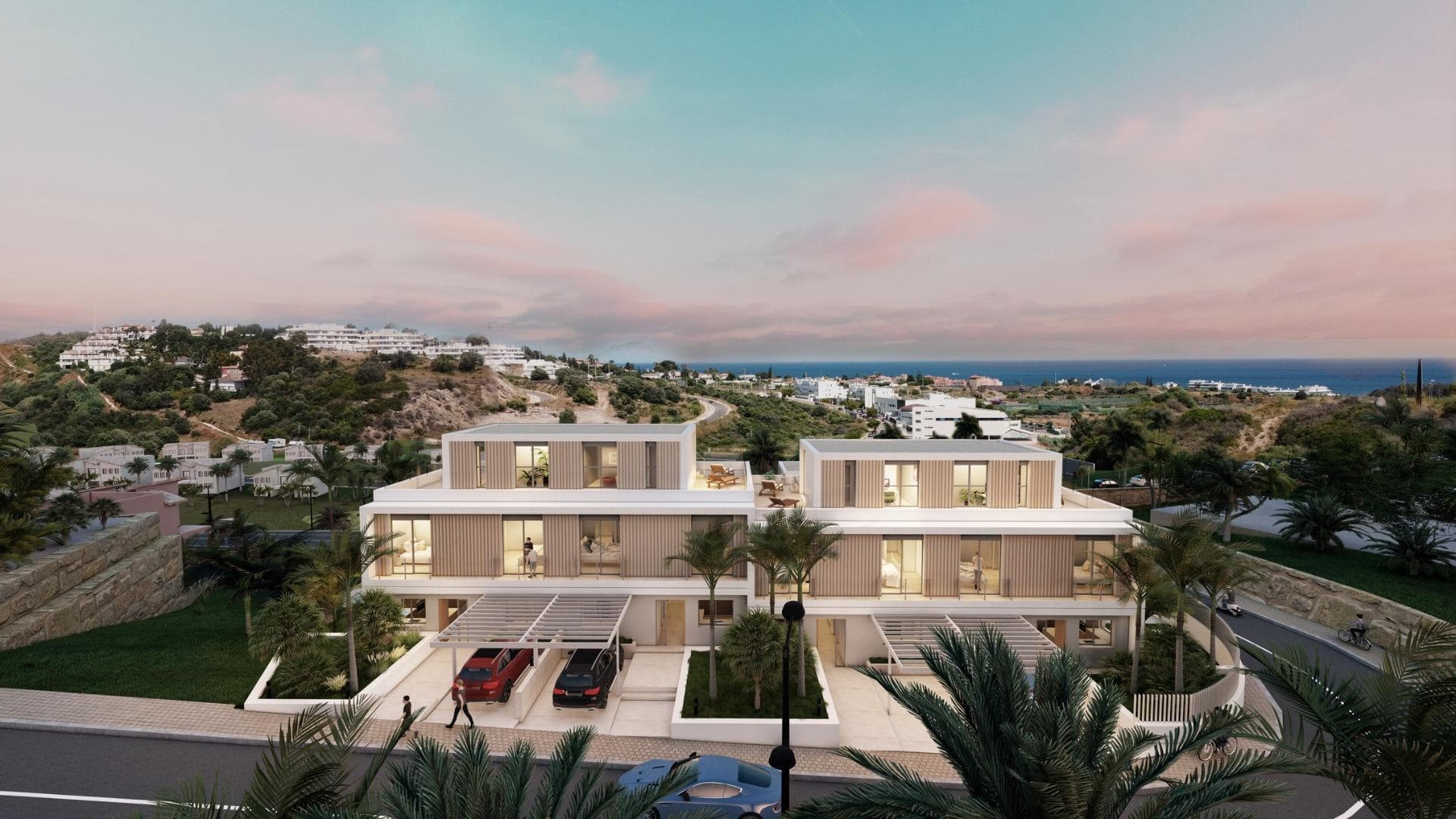 SEMI-DETACHED VILLAS WITH SEA AND GOLF COURSE VIEWS