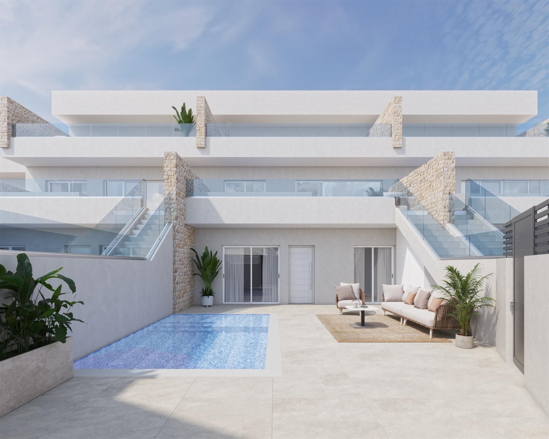 New build homes in Pilar de la Horadada with private pool