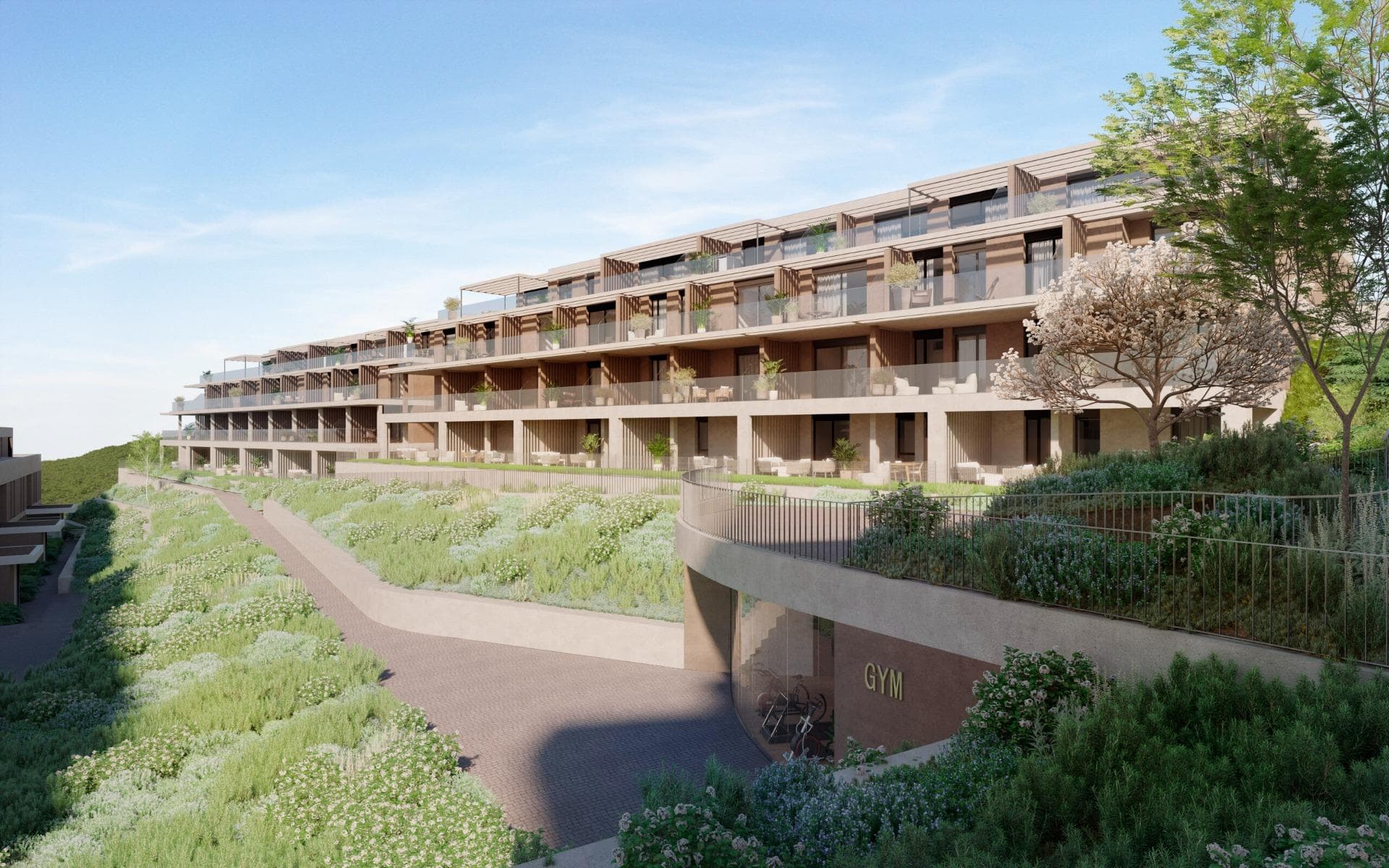 New Build Residential Complex with Golf and Sea Views near Estepona