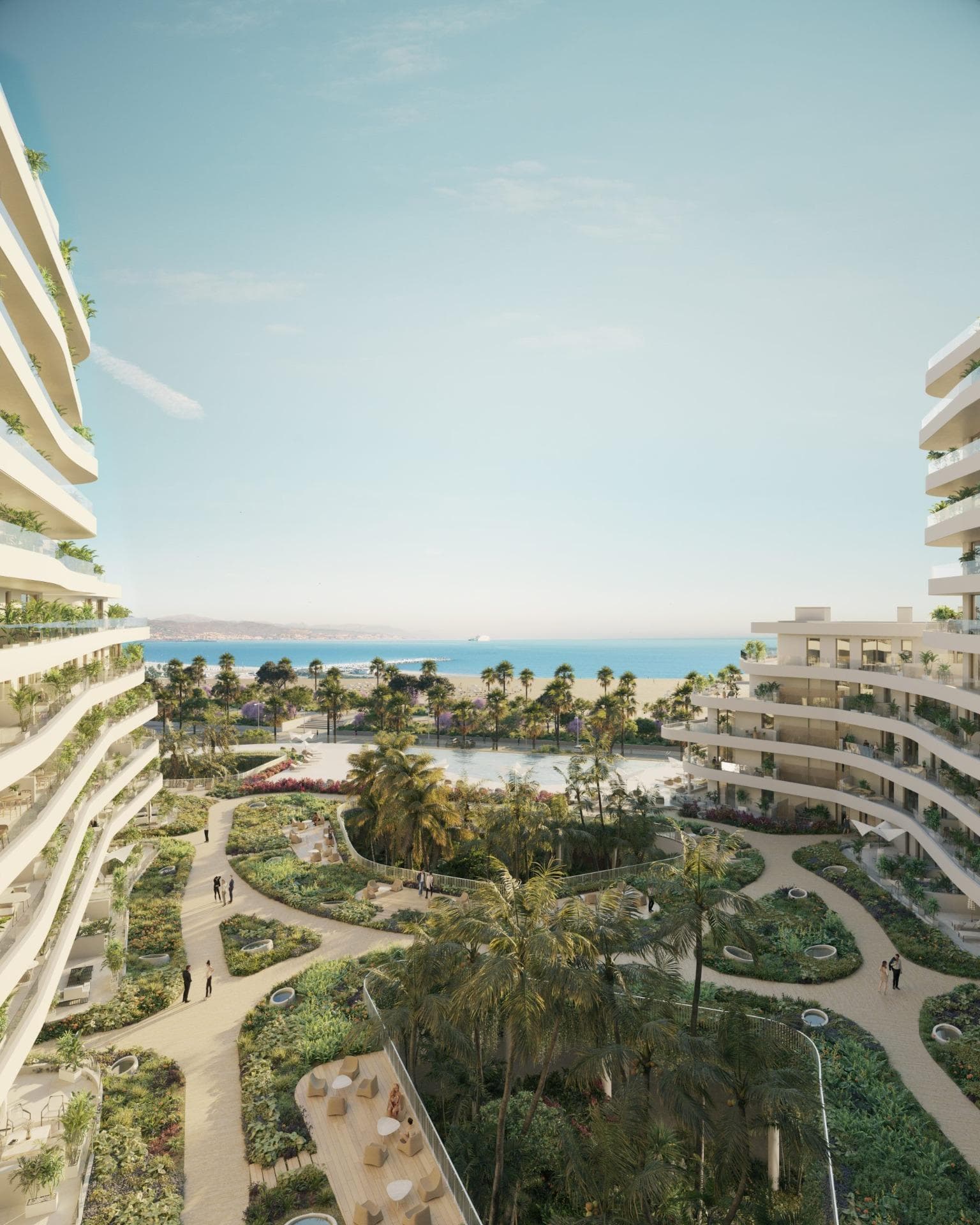 Luxury Beachfront Residences in Málaga City with Panoramic Sea Views