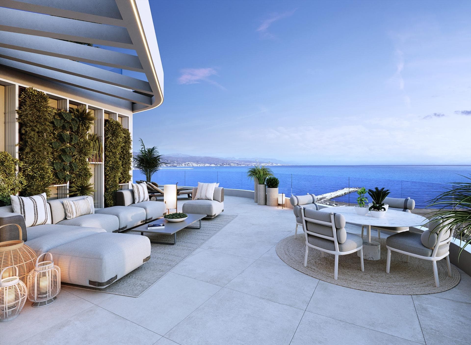 Luxury Beachfront Residences in Málaga City with Panoramic Sea Views