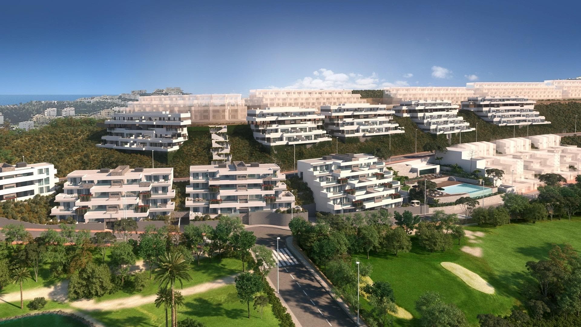 Luxury New Build Apartments with Sea Views in Las Lagunas de Mijas