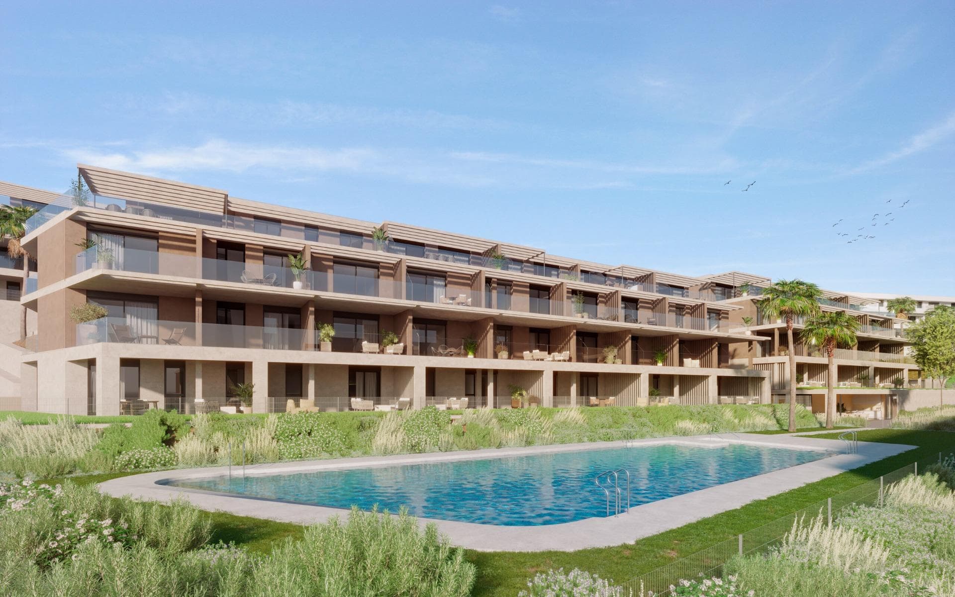 New Build Residential Complex with Golf and Sea Views near Estepona