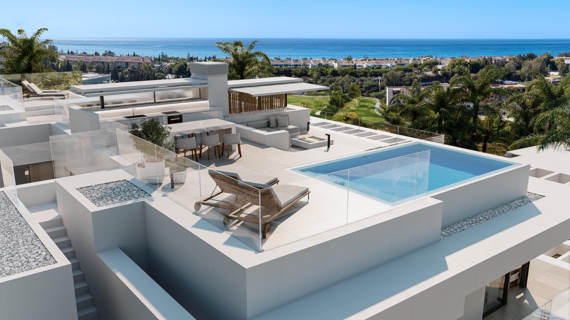 New Build Homes in Marbella East with Sea and Golf Views