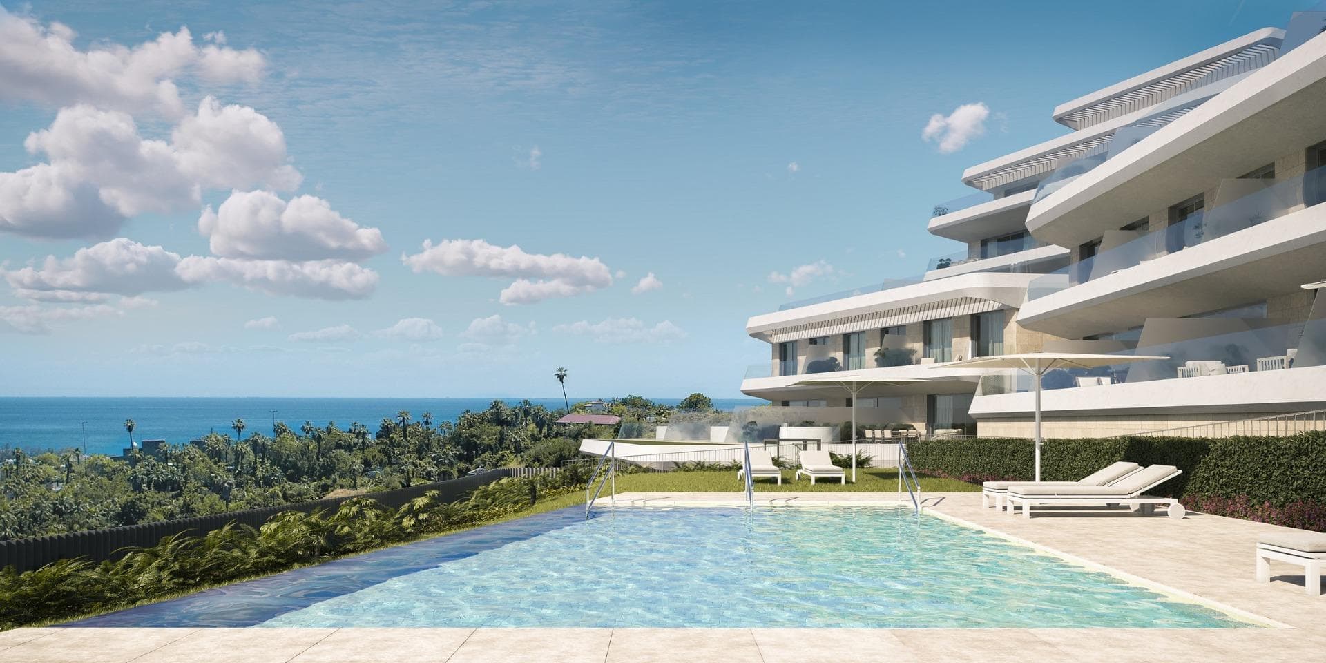 New Build Apartments with Sea Views in Selwo, Estepona