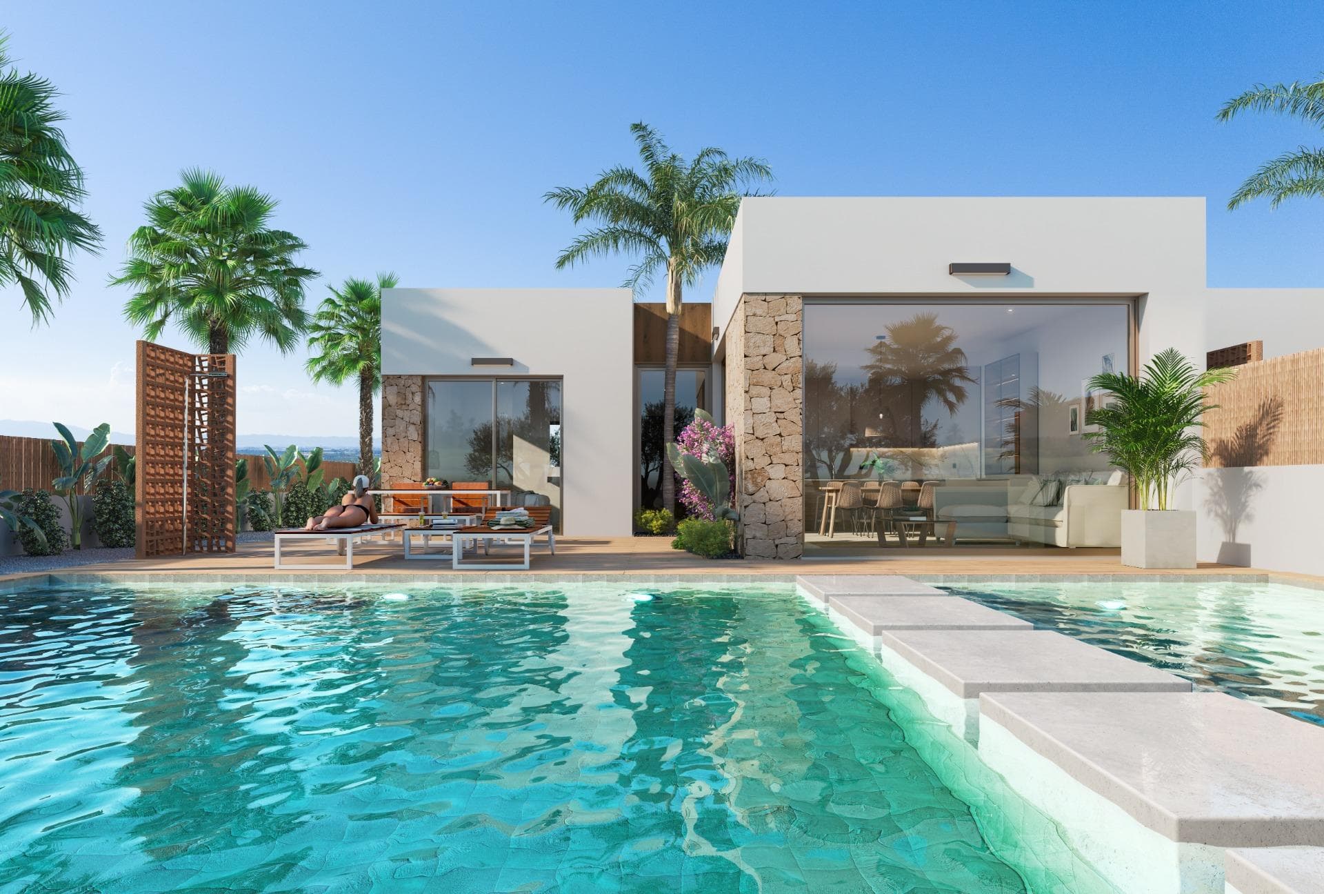 New Build Golf Front Line Villas in Los Alcázares, Costa Cálida