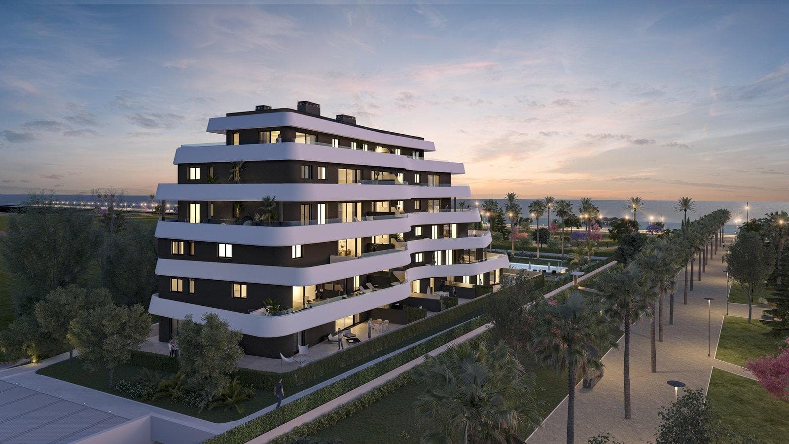 New Build Seafront Apartments in Los Álamos, Torremolinos