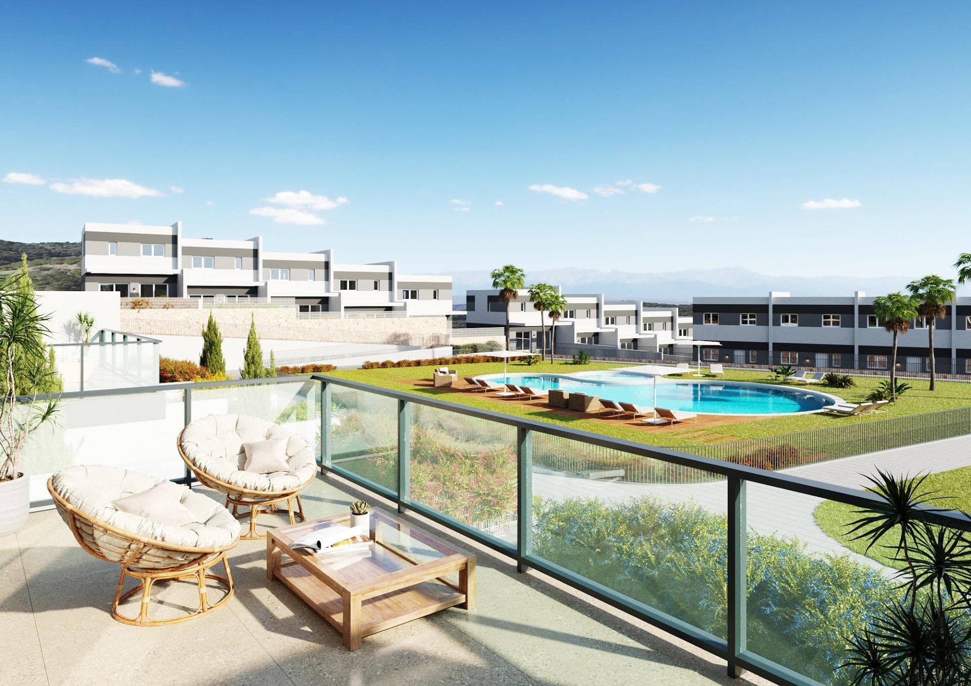 Modern 3 Bedroom Townhouses for Sale in Balcon de Finestrat Costa Blanca