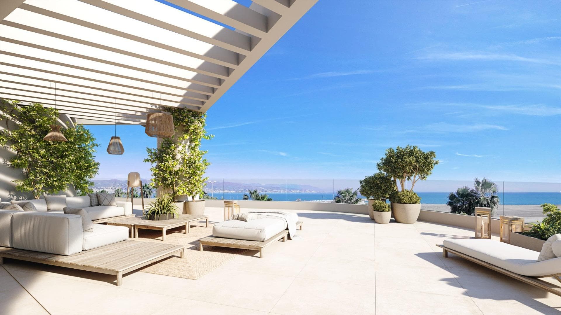 Luxury Beachfront Residences in Málaga City with Panoramic Sea Views