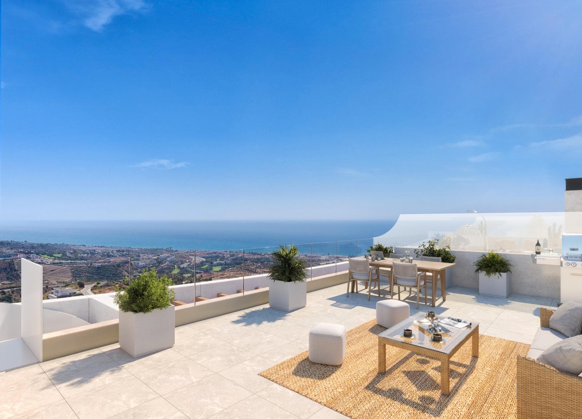 New Build Apartments with Sea Views in Rincon de la Victoria