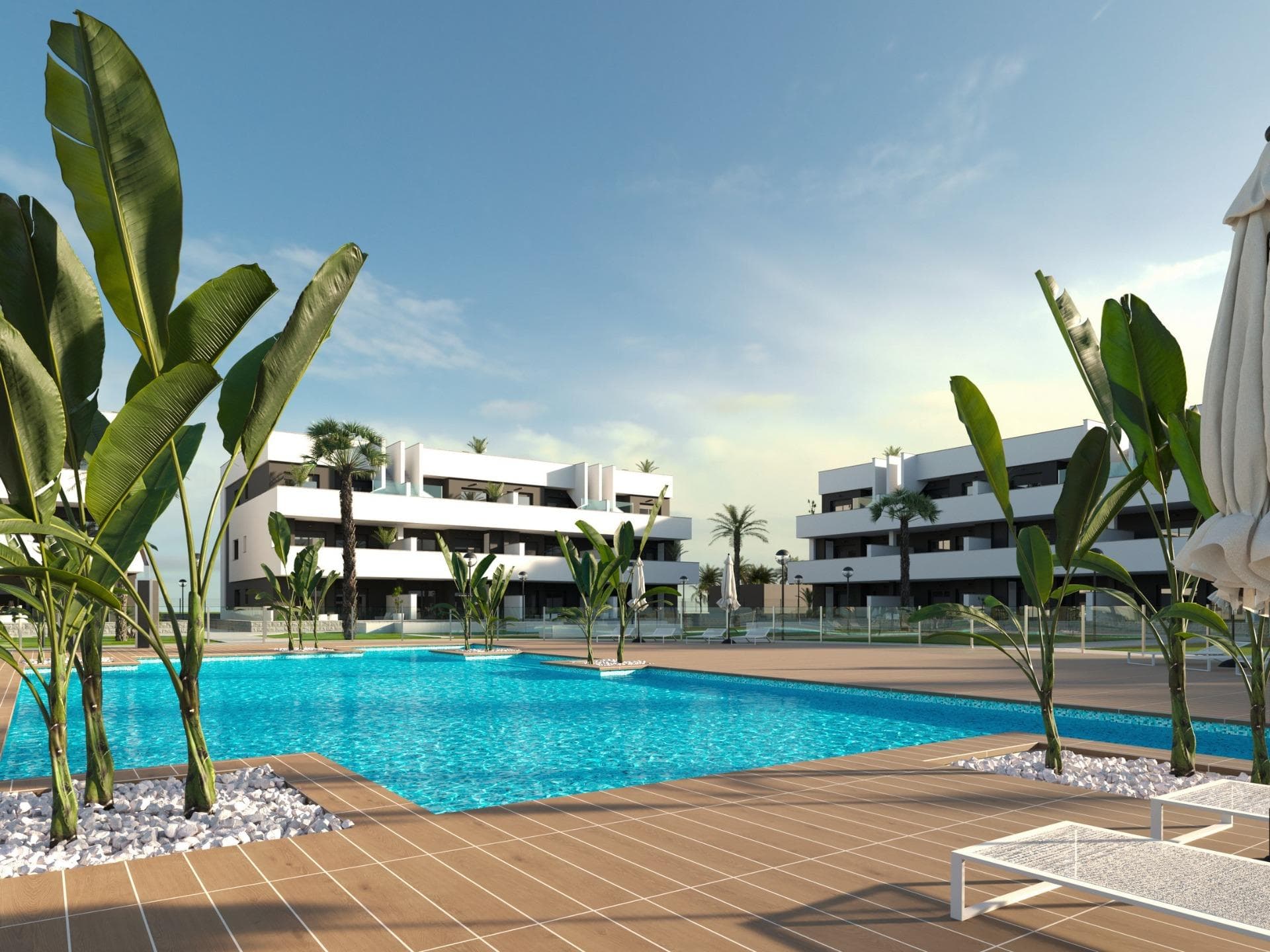 New Build Tourist Licensed Apartments with Lagoon Views in El Raso Guardamar del Segura