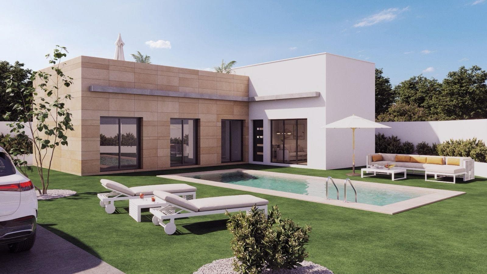 Newly built detached villas with private pools in the Mazarrón Country Club