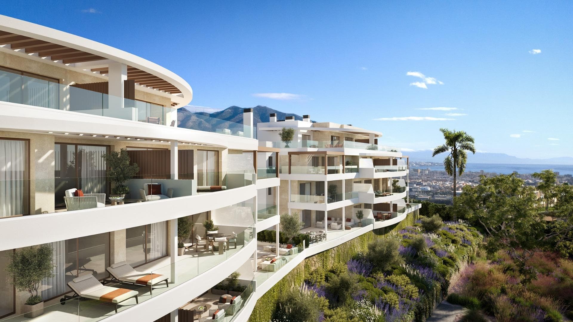 New Build Sea View Apartments in Las Lagunas de Mijas