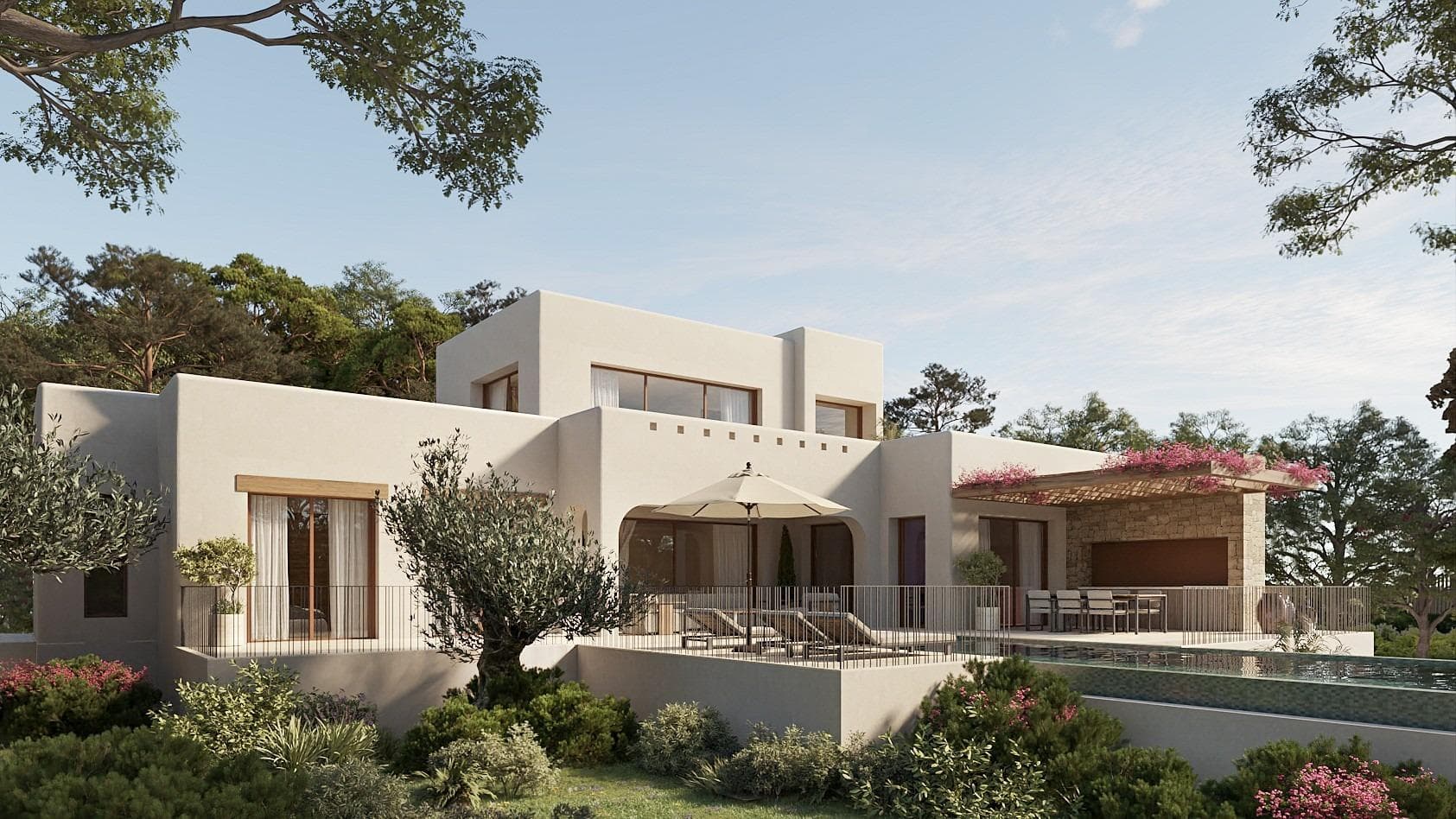 Luxury Ibizan Style Villa in La Fustera (Benissa Costa) Just 1 km from the Beach