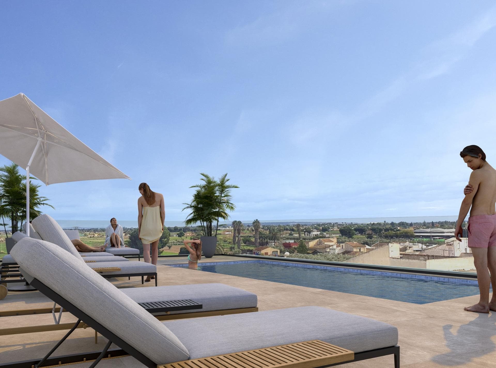 New Build Apartments for Sale in Catral Alicante with Rooftop Pool