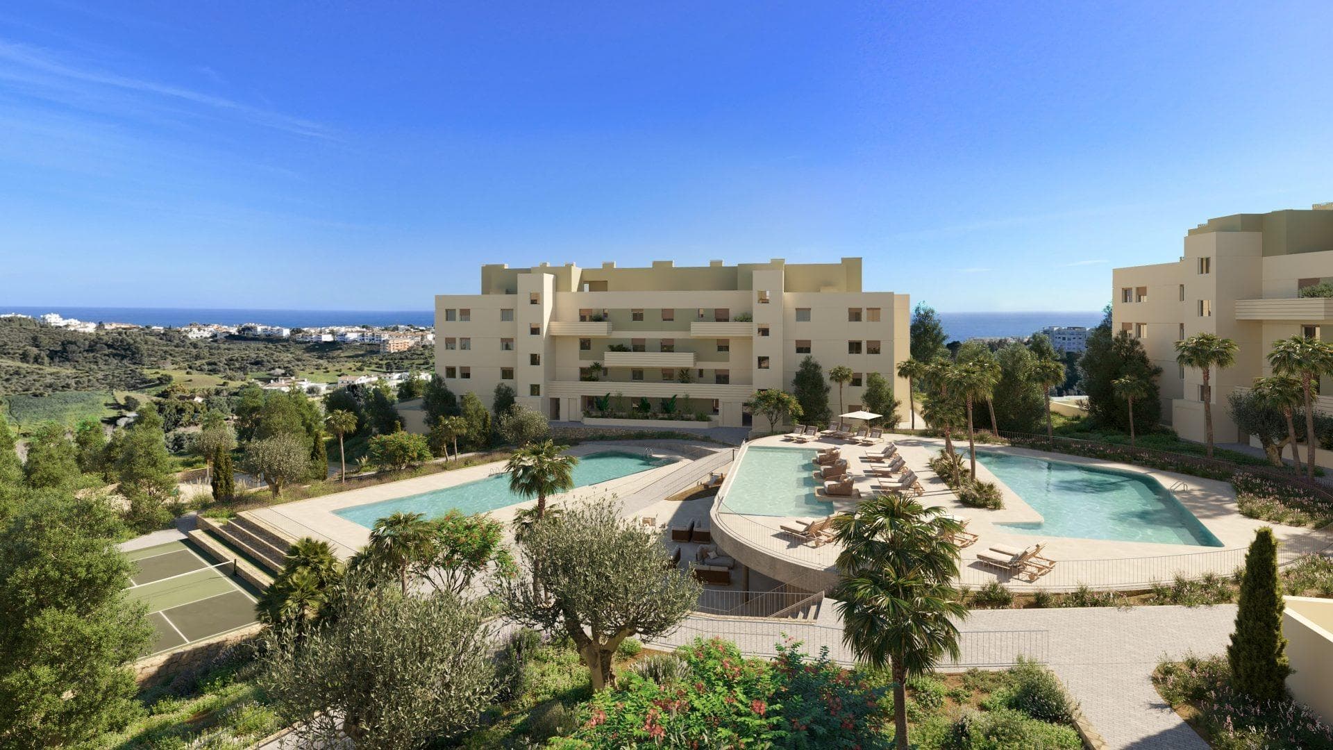 New Build Apartments with Open Views in Mijas Costa-Costa del Sol