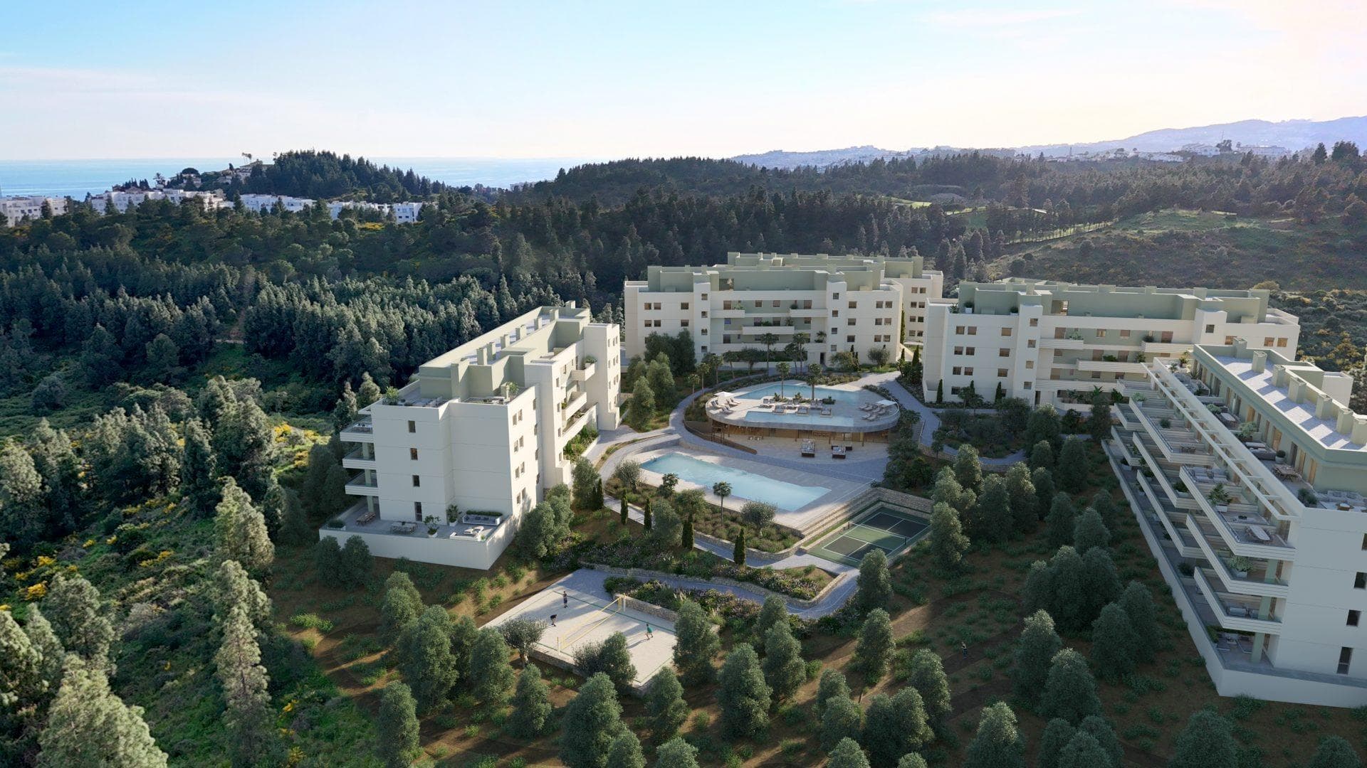 New Build Apartments with Open Views in Mijas Costa-Costa del Sol