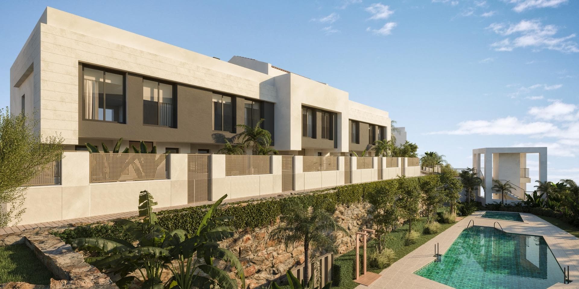 New Build Townhouses with Sea Views near Miraflores Golf Calahonda