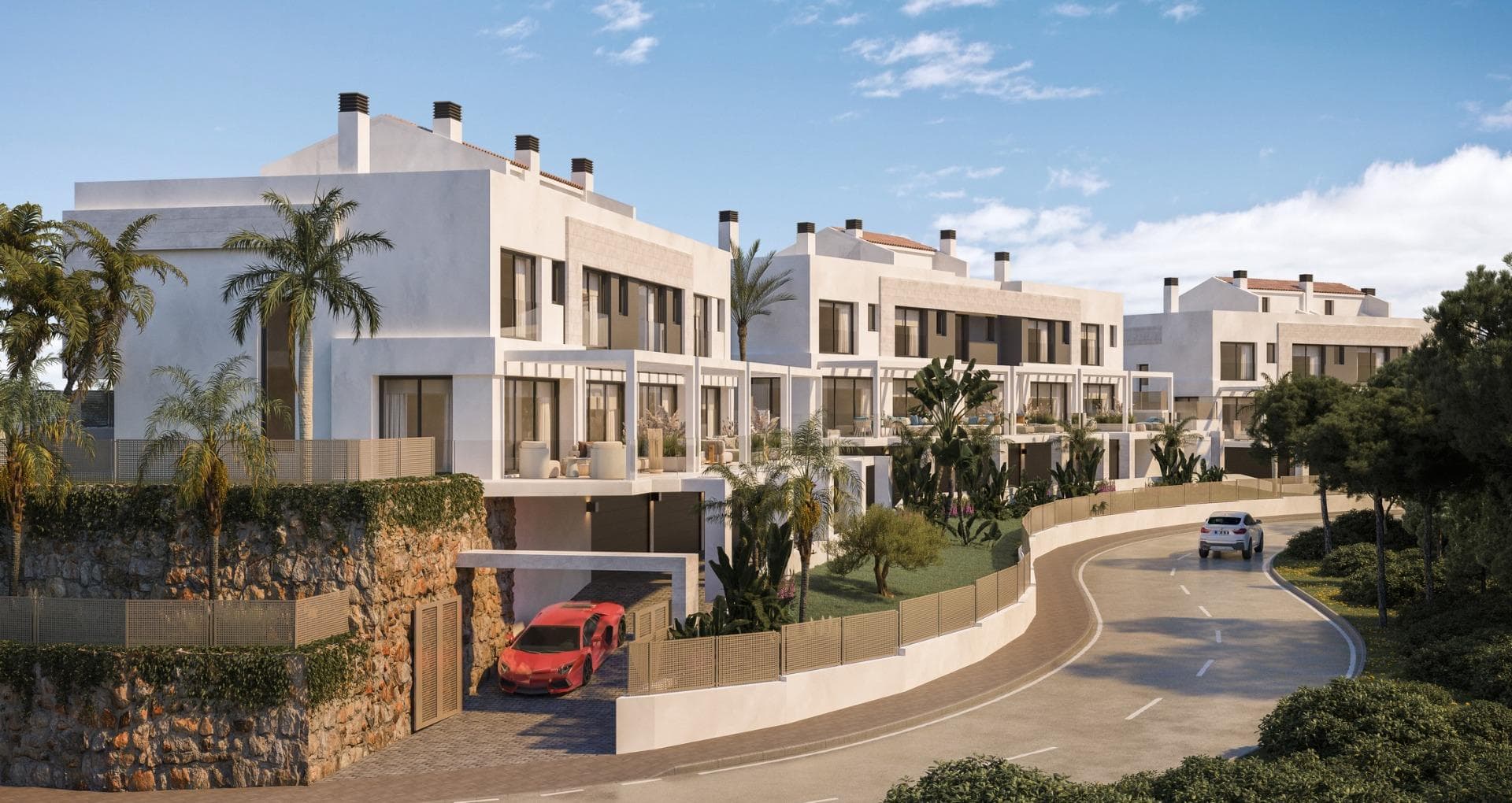 New Build Townhouses with Sea Views near Miraflores Golf Calahonda