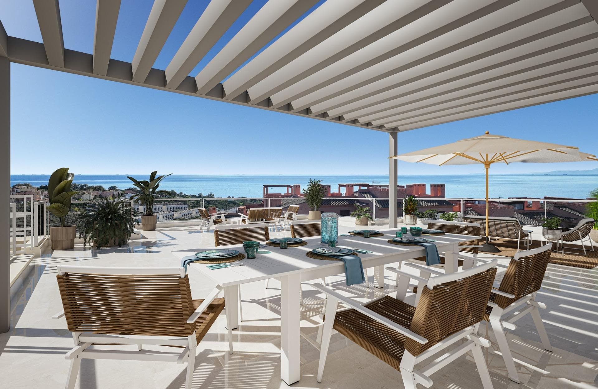 New Build Apartments with Sea Views in Bahía de las Rocas Manilva Costa del Sol