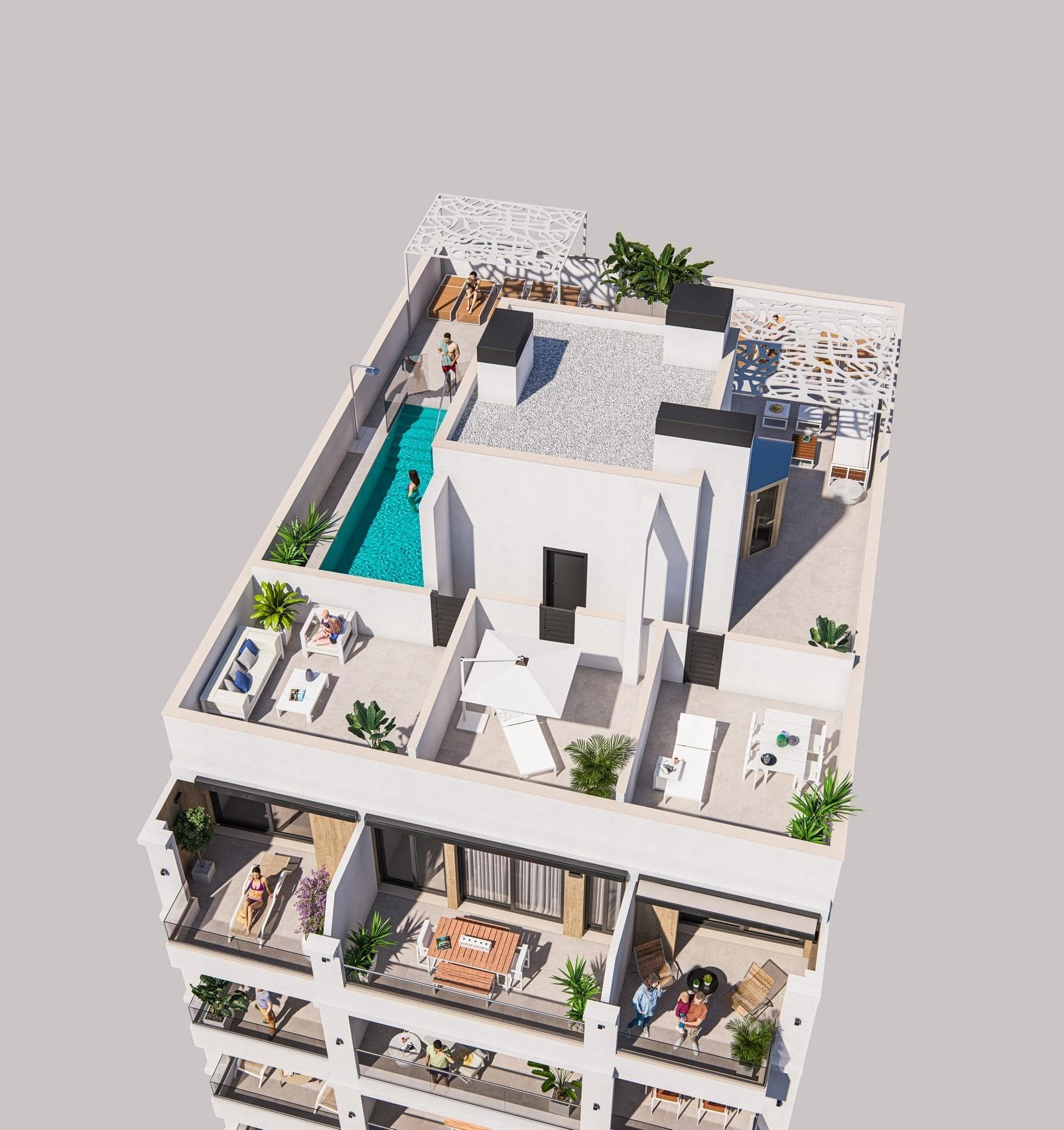 Modern New Build Apartments for Sale in Torrevieja 300m from Playa del Cura