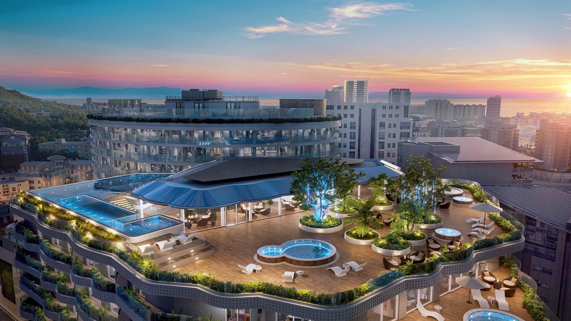 Luxury New Build Apartments in Gibraltar City Centre with Marina and Rock Views