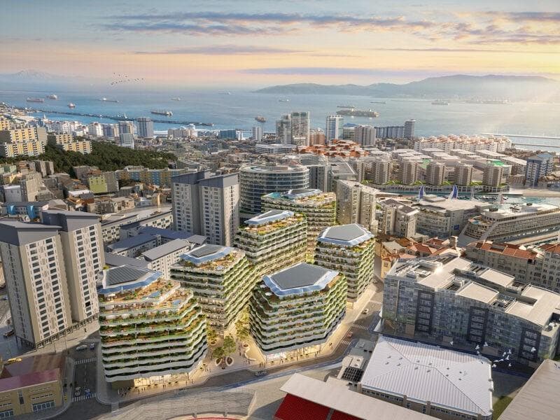 Luxury New Build Apartments in Gibraltar City Centre with Marina and Rock Views