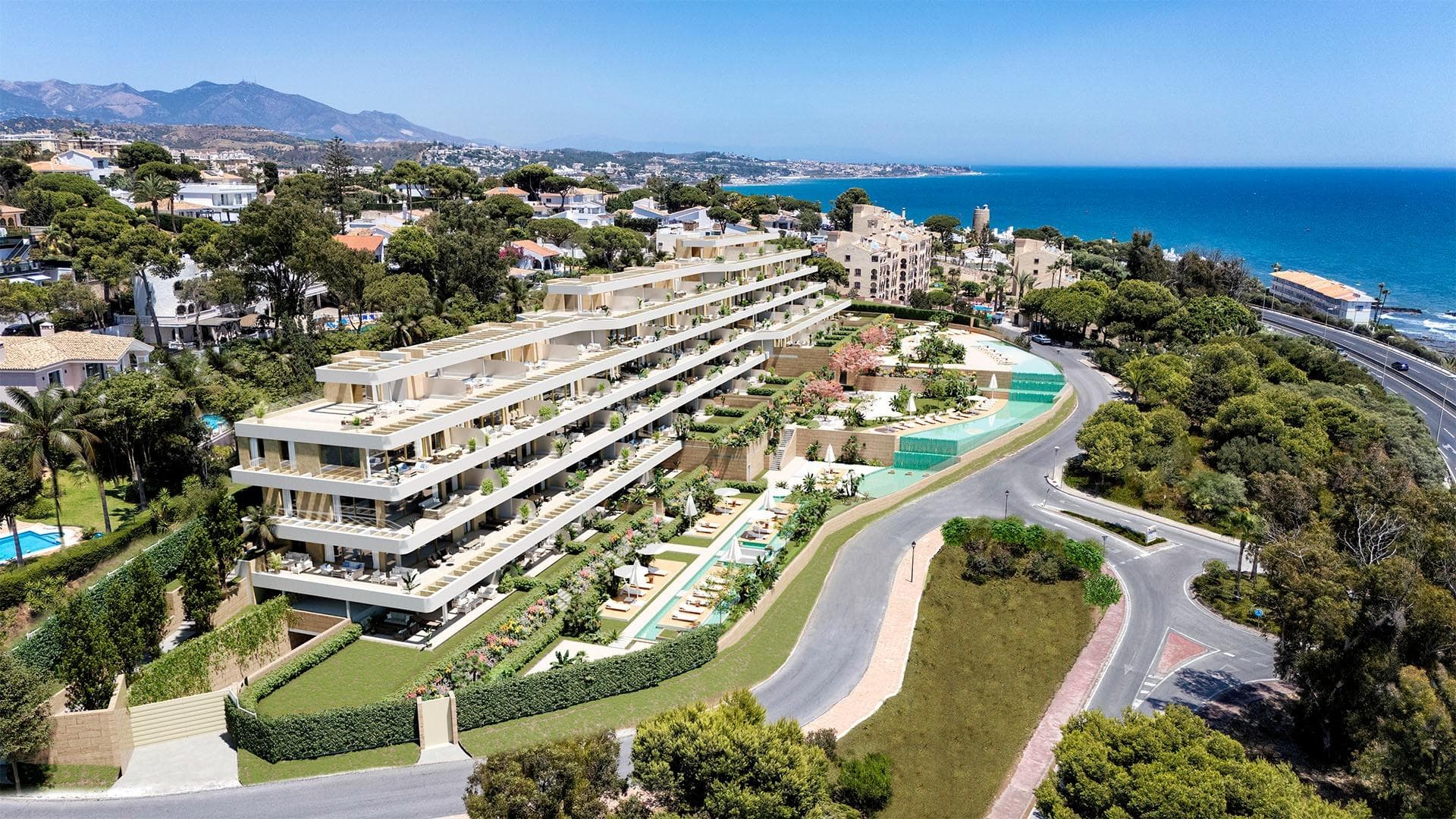 New Build Apartments with Panoramic Sea Views in Torrenueva, Mijas