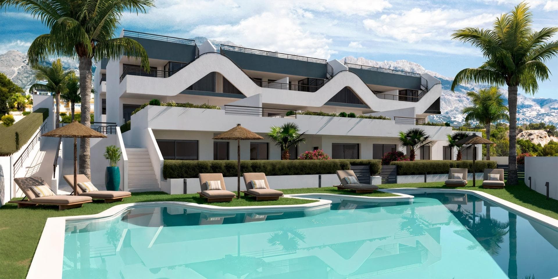 New Build Apartments with Open Views in Alfaz del Pi
