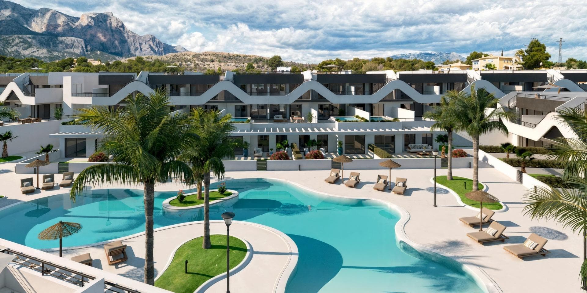 New Build Apartments with Open Views in Alfaz del Pi