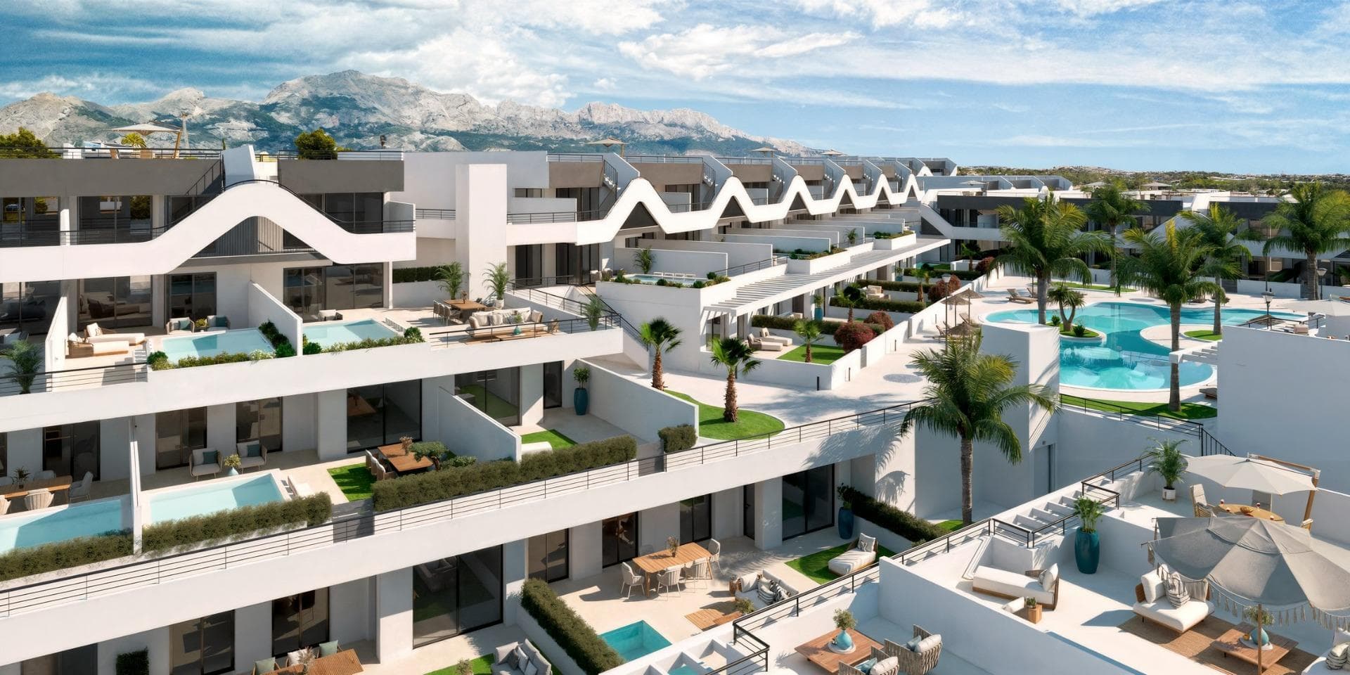 New Build Apartments with Open Views in Alfaz del Pi